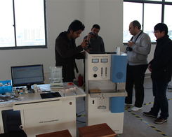 伊朗客戶來(lái)我公司學(xué)習(xí)紅外碳硫儀安裝